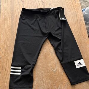 Adidas Kids Black and White Leggings
